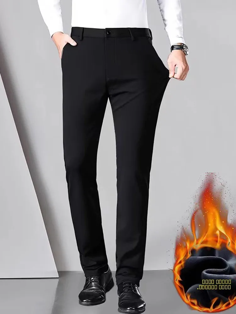 Men's Fce Lined Straight Leg Pants Winter Thi Casual Elastic Loose Fit Busin Pure Color Suit Trousers Faion Urban S...
Men's Fce Lined Straight Leg Pants Winter Thi Casual Elastic Loose Fit Busin Pure Color Suit Trousers Faion Urban S...