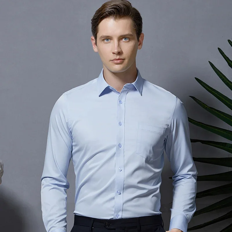 BROWON Brand 2025 Spring Dress Shirts Men Long Sleeve Turn Down Collar High Quality Easy-care Business Work Shirts for Man
BROWON Brand 2025 Spring Dress Shirts Men Long Sleeve Turn Down Collar High Quality Easy-care Business Work Shirts for Man
