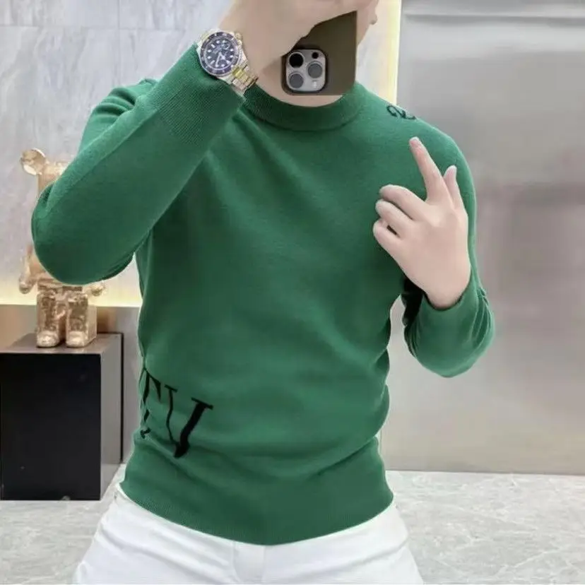 Faionable High-Quali Knitted Long Sve T-irt Men's Slim Fit Autumn New Arrival European Sle Embroidered Base irt
Faionable High-Quali Knitted Long Sve T-irt Men's Slim Fit Autumn New Arrival European Sle Embroidered Base irt