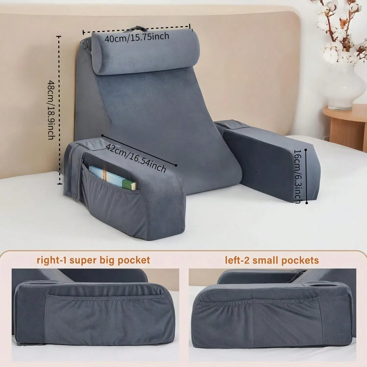 Soft Bed Reading Pillow - Ideal For Bed Reading And Relaxation - Bed Support Pillow - Perfect For Adults Watching TV
Soft Bed Reading Pillow - Ideal For Bed Reading And Relaxation - Bed Support Pillow - Perfect For Adults Watching TV