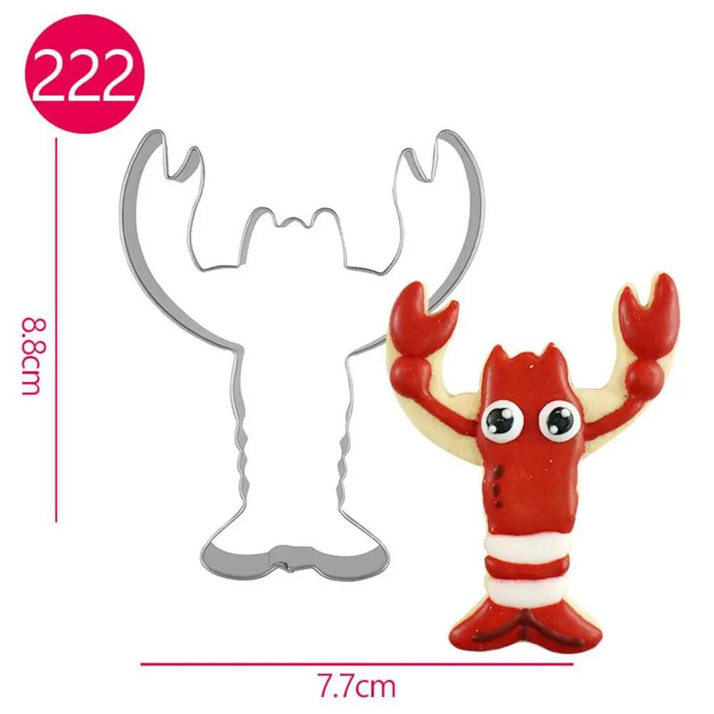 4pcs Lobster Shape Cookie Cutter Molds Stainless Steel Baking Cake Fruit Mold Nonstick Easy Clean DIY Crafts
4pcs Lobster Shape Cookie Cutter Molds Stainless Steel Baking Cake Fruit Mold Nonstick Easy Clean DIY Crafts