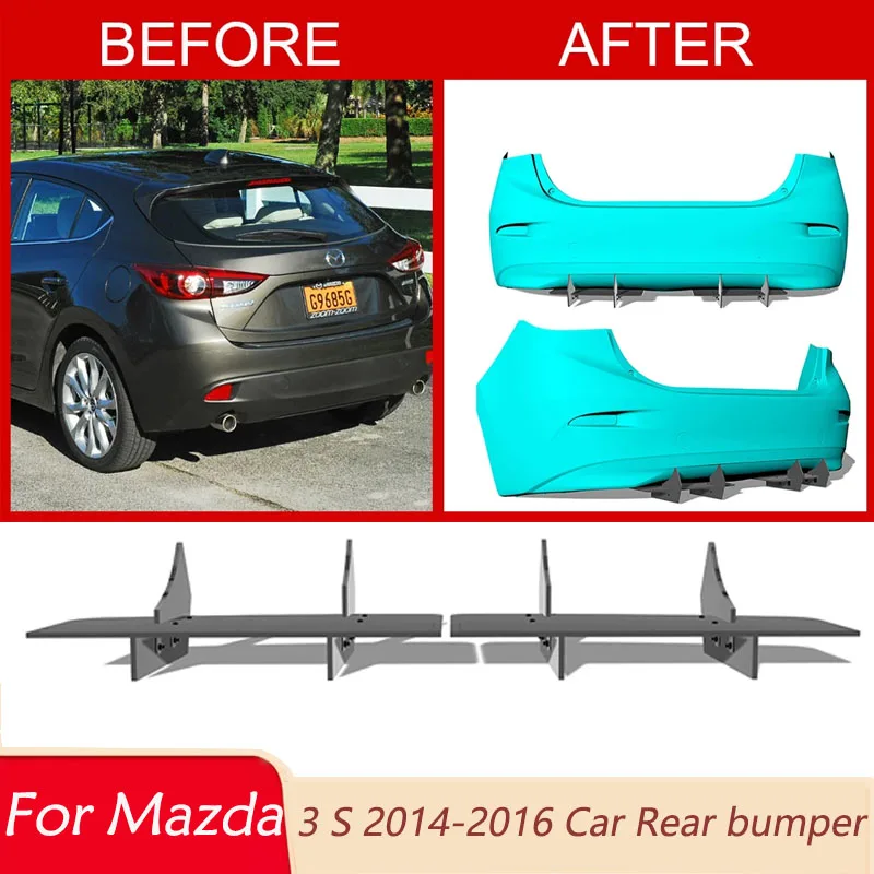 Задний бампер для Mazda 3 S 2014-2016: Нижний диффузор, сплиттер, защитная накладка, обвес, аксессуары и запчасти
Задний бампер для Mazda 3 S 2014-2016: Нижний диффузор, сплиттер, защитная накладка, обвес, аксессуары и запчасти