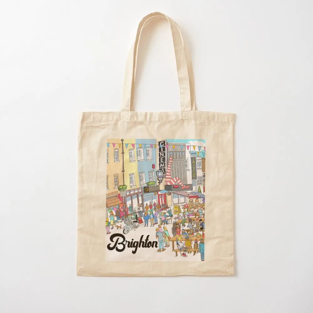 Brighton The Lanes Cartoon by Russ Iden Art Tote Bag reusable shopping bag Lady bag
Brighton The Lanes Cartoon by Russ Iden Art Tote Bag reusable shopping bag Lady bag