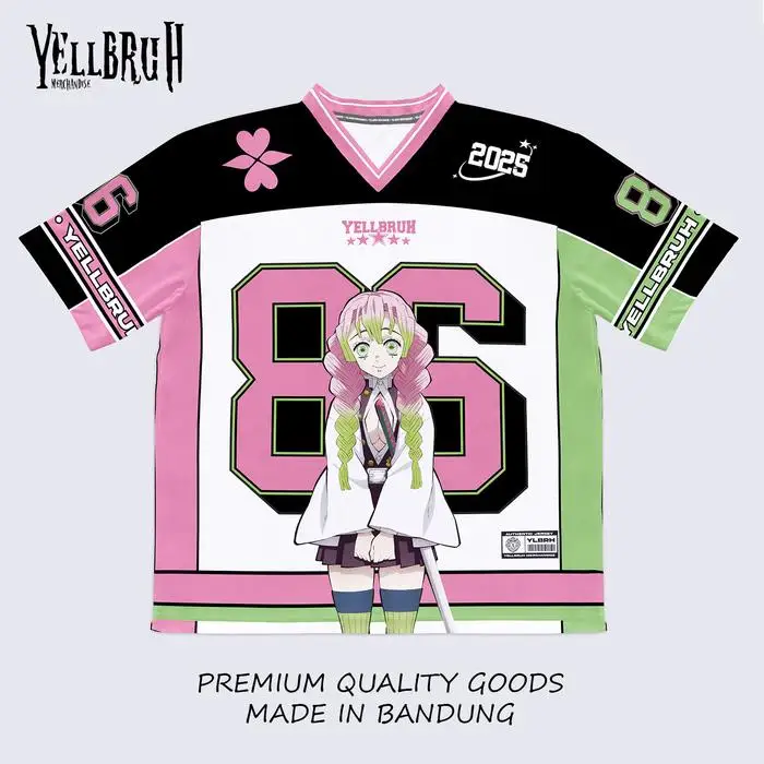 Джерси 86 Demon Slayer Mitsuri Kanroji Kimetsu Y2k Корейский стиль Kpop Бейсбольная хоккейная футболка Мода Аниме Повседневные топы унисекс Футболки
Джерси 86 Demon Slayer Mitsuri Kanroji Kimetsu Y2k Корейский стиль Kpop Бейсбольная хоккейная футболка Мода Аниме Повседневные топы унисекс Футболки