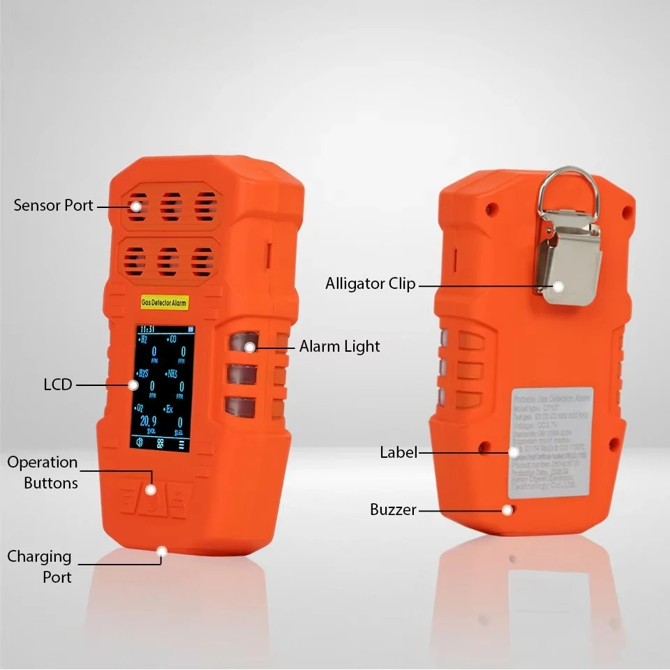 Otywell original OT137 portable 6-in-1 LCD ga s detector, high-precision multi-ga s monitor, can detect O2 CO H2S LEL CO2 NH3
Otywell original OT137 portable 6-in-1 LCD ga s detector, high-precision multi-ga s monitor, can detect O2 CO H2S LEL CO2 NH3