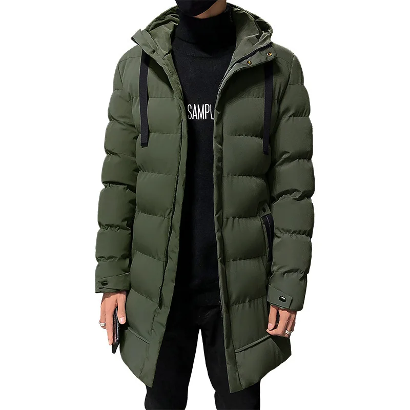 Winter Cotton Parkas Men Hooded Outerwear Windbreaker Thick Warm Male Long Coat Korean Casual Male Hooded Jacket
Winter Cotton Parkas Men Hooded Outerwear Windbreaker Thick Warm Male Long Coat Korean Casual Male Hooded Jacket
