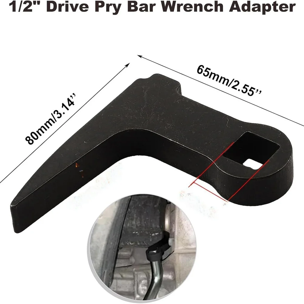 Upgraded 1/2 Inch Drive FOR CROWBAR Adapter Head 90 Degree Angle Pry Bar Measures 65mm To 80mm For Convenient Handling
Upgraded 1/2 Inch Drive FOR CROWBAR Adapter Head 90 Degree Angle Pry Bar Measures 65mm To 80mm For Convenient Handling