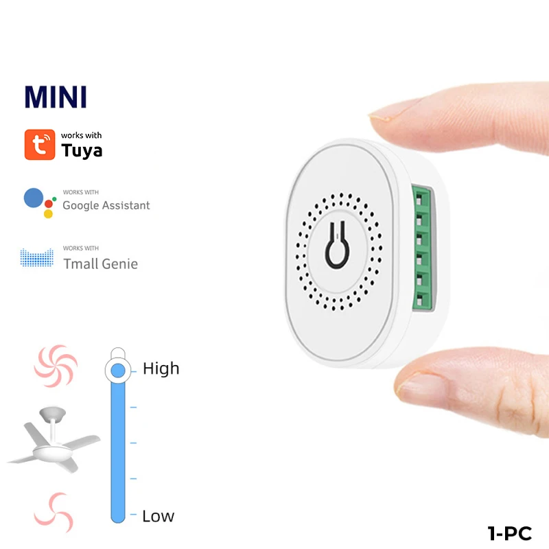 Tuya Wi-Fi Mini DIY Умный переключатель скорости вентилятора Контроллер потолочного вентилятора Smart Life Управление через приложение Пульт дистанционного управления Работает с Alexa Google home
Tuya Wi-Fi Mini DIY Умный переключатель скорости вентилятора Контроллер потолочного вентилятора Smart Life Управление через приложение Пульт дистанционного управления Работает с Alexa Google home