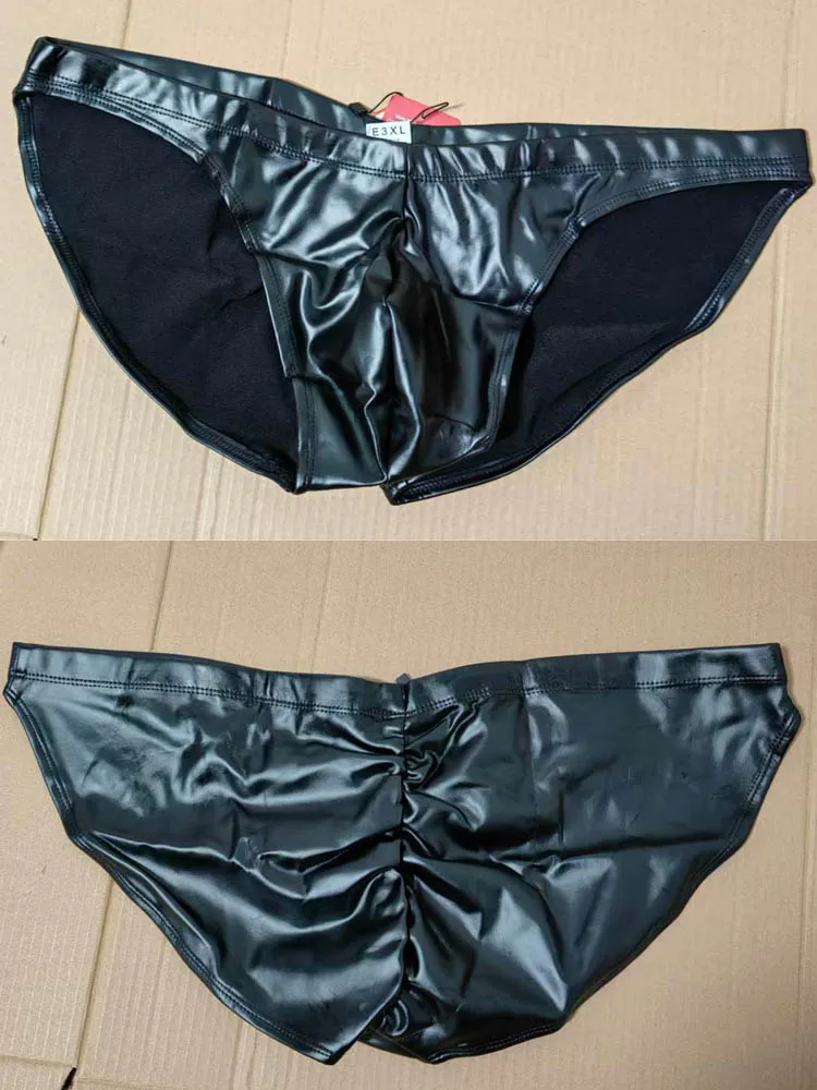 M-3XL Faux Latex Elastic PU Leather Convex Pouch Briefs Ruched Back Crotch Jockstrap Calzoncillos Tights Bikini Trunks Slip Ropa
M-3XL Faux Latex Elastic PU Leather Convex Pouch Briefs Ruched Back Crotch Jockstrap Calzoncillos Tights Bikini Trunks Slip Ropa