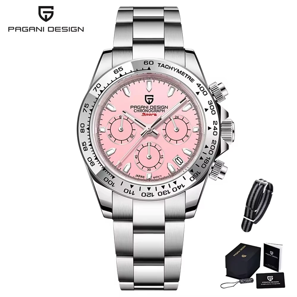 PAGANI DESIGN новые мужские кварцевые наручные часы из нержавеющей стали 40 мм, роскошный хронограф с сапфировым стеклом VK63, мужские часы reloj hombre PD1727
PAGANI DESIGN новые мужские кварцевые наручные часы из нержавеющей стали 40 мм, роскошный хронограф с сапфировым стеклом VK63, мужские часы reloj hombre PD1727