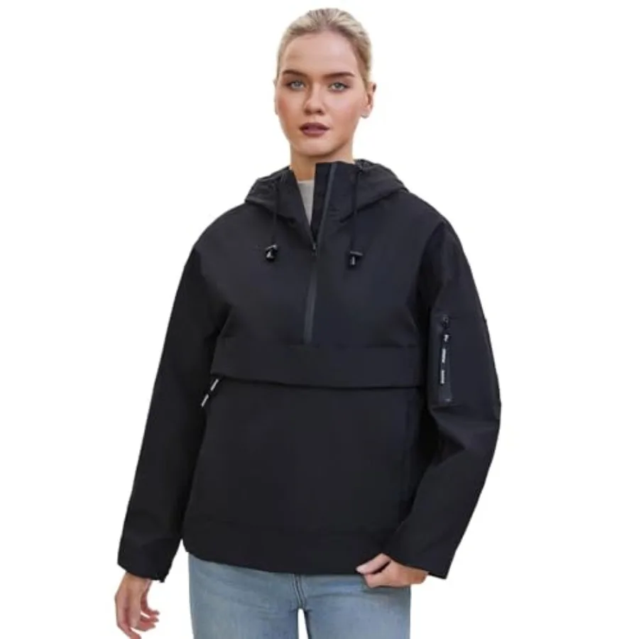 PUFFIT Rain Jacket Women, Women's Lightweight Anorak Pullover Hoodie Jacket, Water-Resistant
PUFFIT Rain Jacket Women, Women's Lightweight Anorak Pullover Hoodie Jacket, Water-Resistant