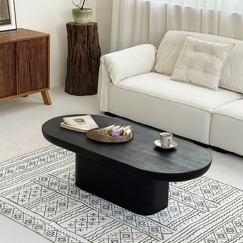 Medieval wabi wind black coffee table solid wood home living room oval low tea table with creative designer bed and breakfast
Medieval wabi wind black coffee table solid wood home living room oval low tea table with creative designer bed and breakfast
