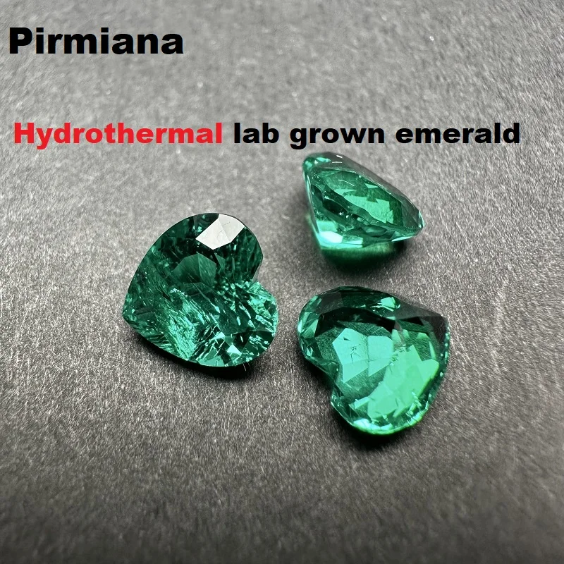 Pirmiana Hydrothermal Lab Grown Emerald Heart Shape Colombia Color Loose Gemstones for Jewelry Making
Pirmiana Hydrothermal Lab Grown Emerald Heart Shape Colombia Color Loose Gemstones for Jewelry Making