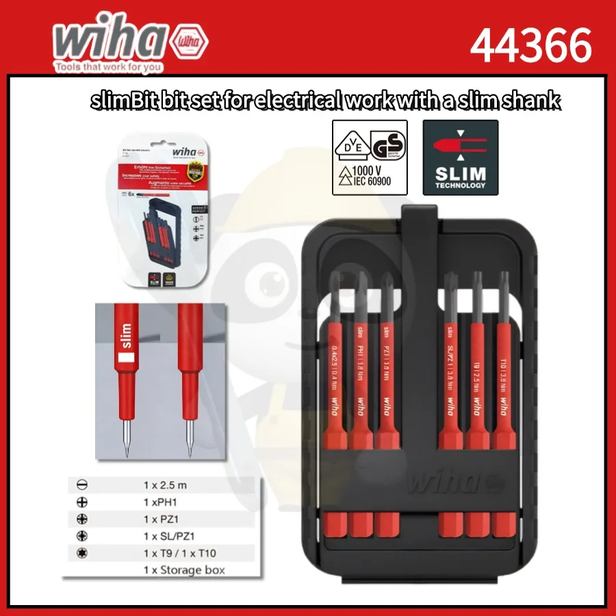 Wiha Insulated Screwdriver Bits Multiple Models 44366 43162 43158 43159 43160 Durable Complete Set for Home Maintenance
Wiha Insulated Screwdriver Bits Multiple Models 44366 43162 43158 43159 43160 Durable Complete Set for Home Maintenance