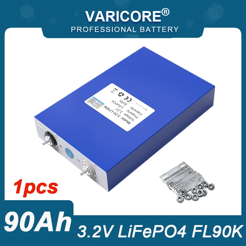 1pcs VariCore 3.2V 90Ah LiFePO4 battery Lithium iron phospha DIY 12V 24V Motorcycle Electric Car Solar Inverter Boat Batteries
1pcs VariCore 3.2V 90Ah LiFePO4 battery Lithium iron phospha DIY 12V 24V Motorcycle Electric Car Solar Inverter Boat Batteries
