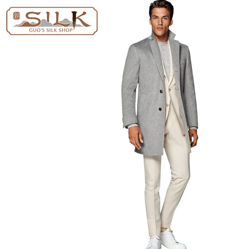 Двустороннее шерстяное мужское пальто на осень/зиму: элегантная и модная кашемировая деловая куртка, мягкая и комфортная
Двустороннее шерстяное мужское пальто на осень/зиму: элегантная и модная кашемировая деловая куртка, мягкая и комфортная