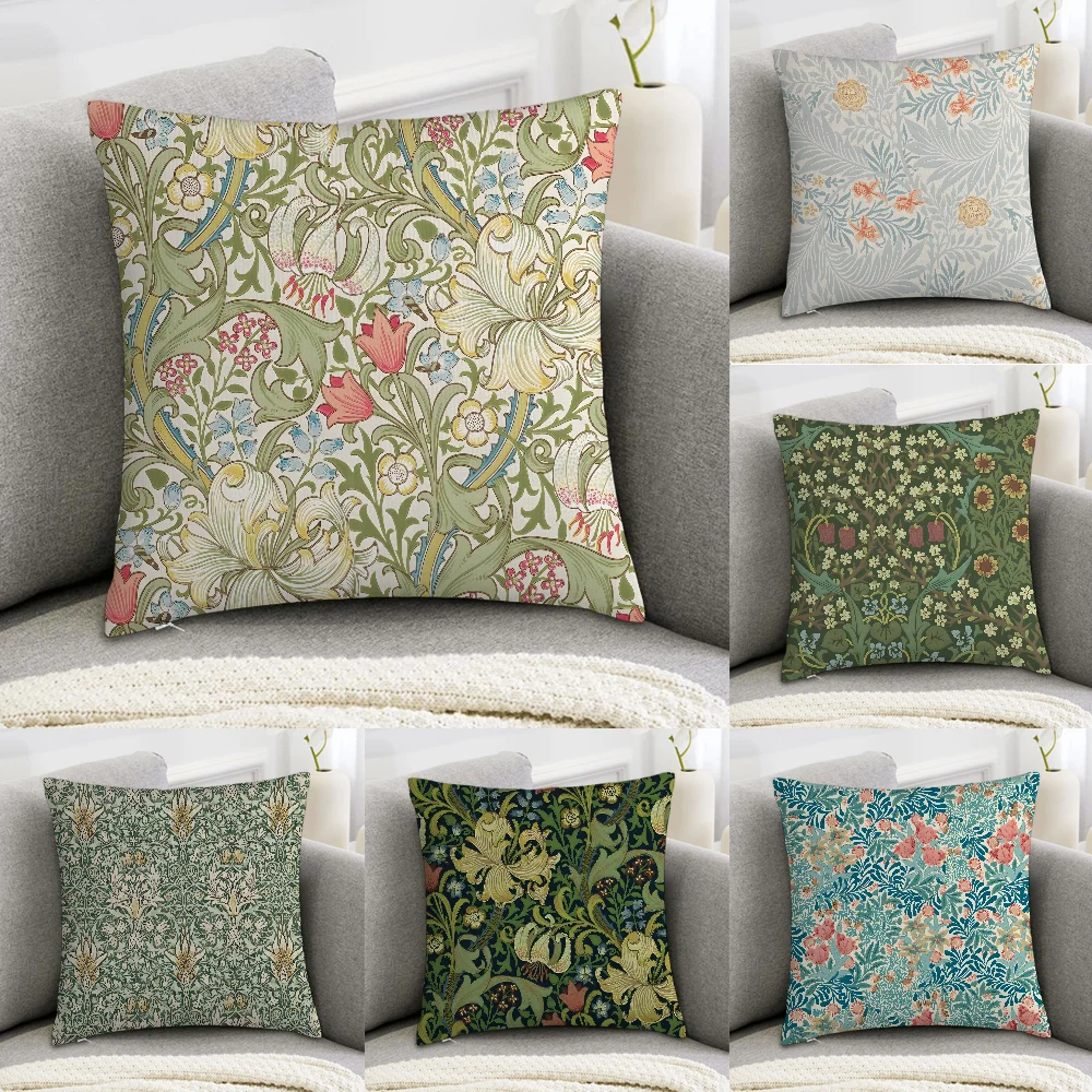 W-William M-Morris Floral Pillow Case Sofa Decorative Home Double-sided Print Plush Square Throw Pillow Covers Cushion Decor
W-William M-Morris Floral Pillow Case Sofa Decorative Home Double-sided Print Plush Square Throw Pillow Covers Cushion Decor