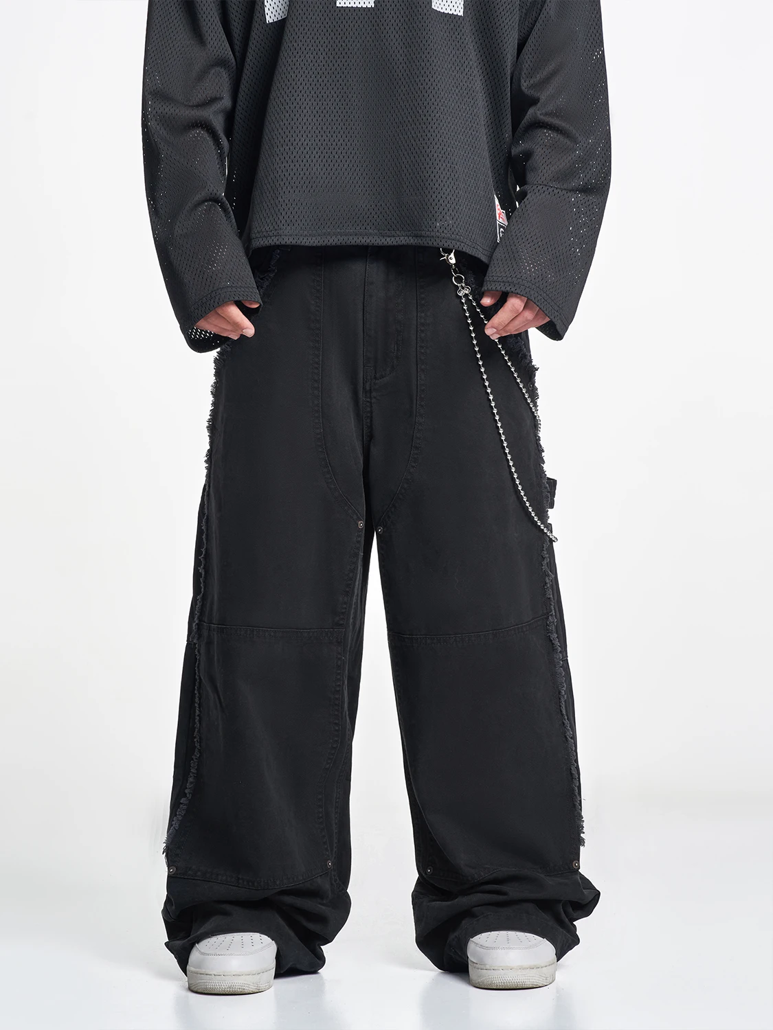 MT99 High Street Wide Leg Frayed Jeans Slim Khaki Floor-Length Casual Trousers Trendy Men's Women's Straight Tube Jeans
MT99 High Street Wide Leg Frayed Jeans Slim Khaki Floor-Length Casual Trousers Trendy Men's Women's Straight Tube Jeans