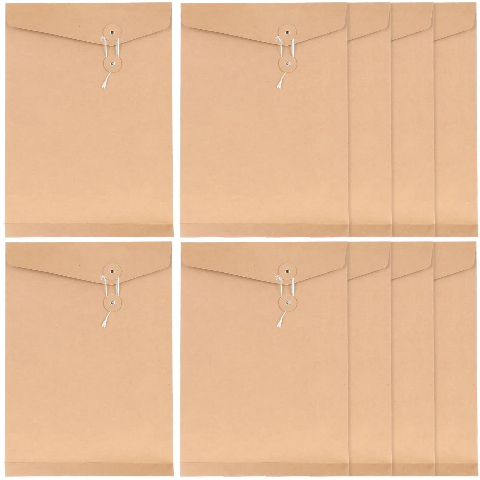 10pcs Paper Envelopes A4 File Folders String Closure Light Brown Document Organizer Office Use Durability Storage Solution
10pcs Paper Envelopes A4 File Folders String Closure Light Brown Document Organizer Office Use Durability Storage Solution