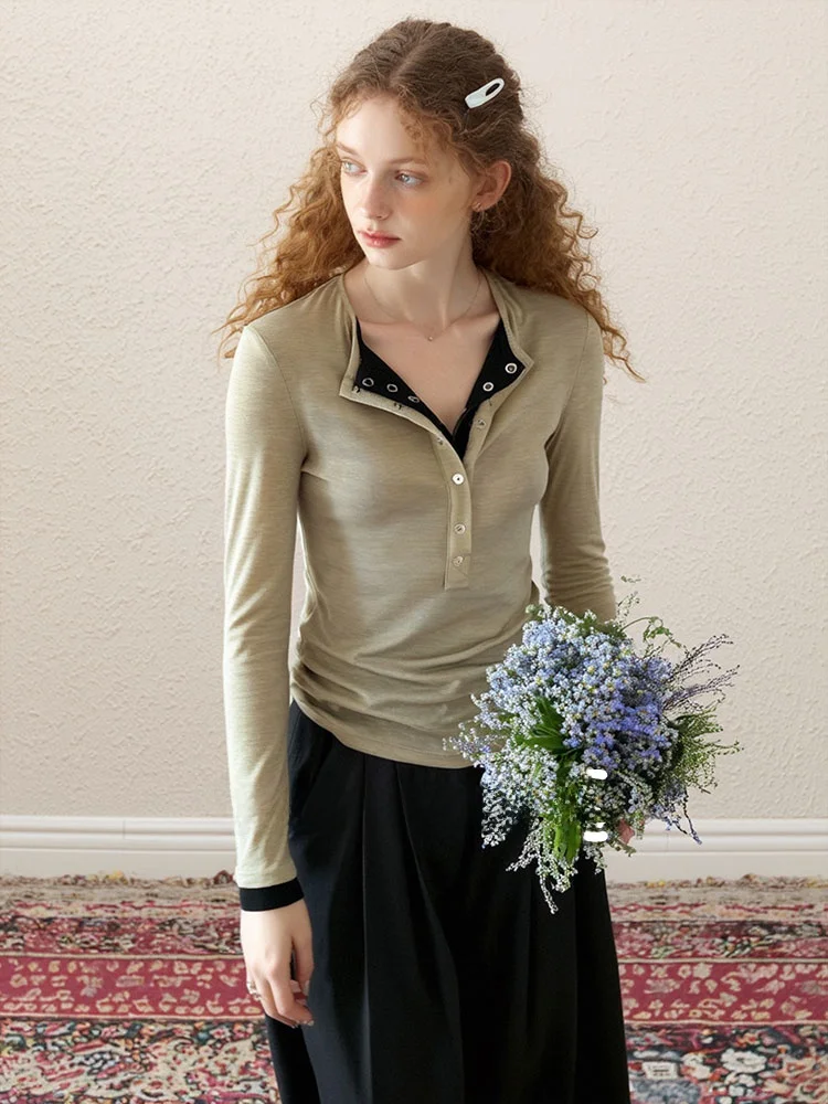 ZhuoZhi Henry Collar Long Sve Knitted Sweater Women's Slim Fit Base Layer Inner Wear Top Casual Sle Medium Softn
ZhuoZhi Henry Collar Long Sve Knitted Sweater Women's Slim Fit Base Layer Inner Wear Top Casual Sle Medium Softn