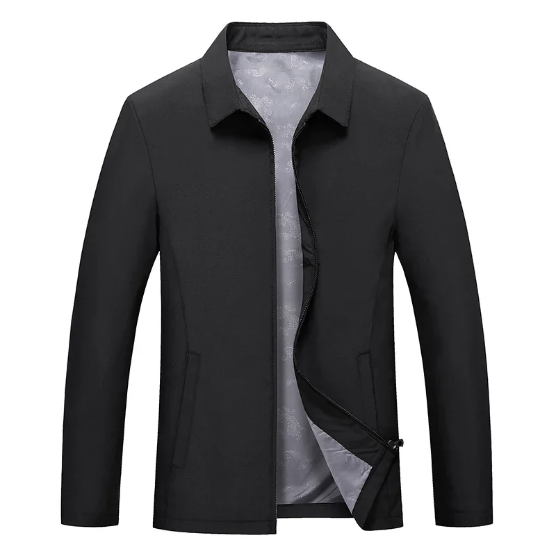 Office Outerwear Men Brand Business Men's Jacket Casual Coats Turn Down Collar Zipper Simple Middle-Aged Elderly Men Dad Clothes
Office Outerwear Men Brand Business Men's Jacket Casual Coats Turn Down Collar Zipper Simple Middle-Aged Elderly Men Dad Clothes