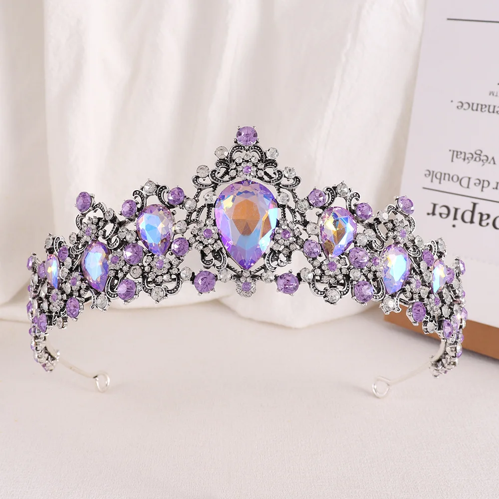 Tiara Purple Rhinestone Baroque Vintage Bridal Crown Headband Wedding Dress Headpiece One Size
Tiara Purple Rhinestone Baroque Vintage Bridal Crown Headband Wedding Dress Headpiece One Size