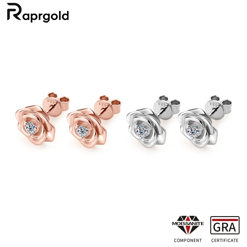 RAPRGOLD круглые серьги-гвоздики с муассанитом и розой для женщин, серьги-гвоздики из настоящего стерлингового серебра 925 пробы, ювелирные изделия, подарки Pendientes
RAPRGOLD круглые серьги-гвоздики с муассанитом и розой для женщин, серьги-гвоздики из настоящего стерлингового серебра 925 пробы, ювелирные изделия, подарки Pendientes