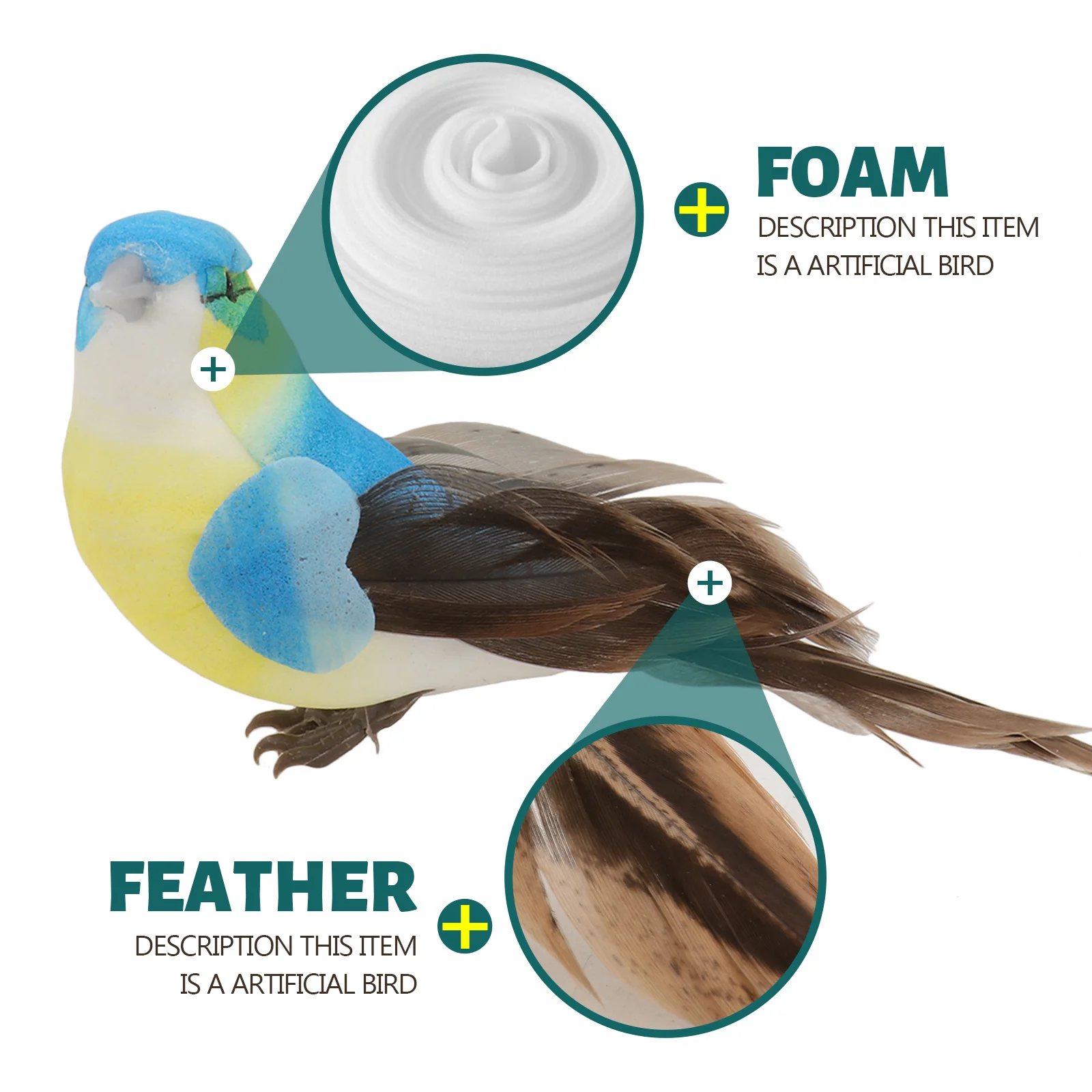 6Pcs Simulation Bird Ornament Exquisite Craftsmanship Indoor Outdoor Decoration Perfect Gift Friends Colleagues Classmates 
6Pcs Simulation Bird Ornament Exquisite Craftsmanship Indoor Outdoor Decoration Perfect Gift Friends Colleagues Classmates