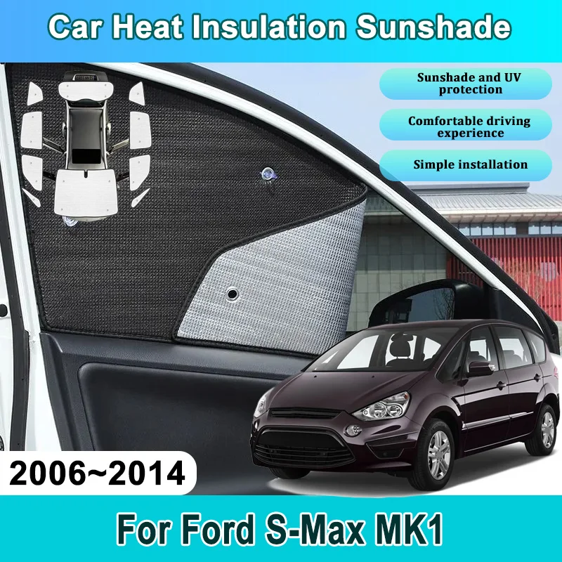 For Ford S-Max 2006-2014 MK1 CD340 Car Full Coverage Sunshades UV Protection Reflector Heat insulation Stickers Car Accessories
For Ford S-Max 2006-2014 MK1 CD340 Car Full Coverage Sunshades UV Protection Reflector Heat insulation Stickers Car Accessories