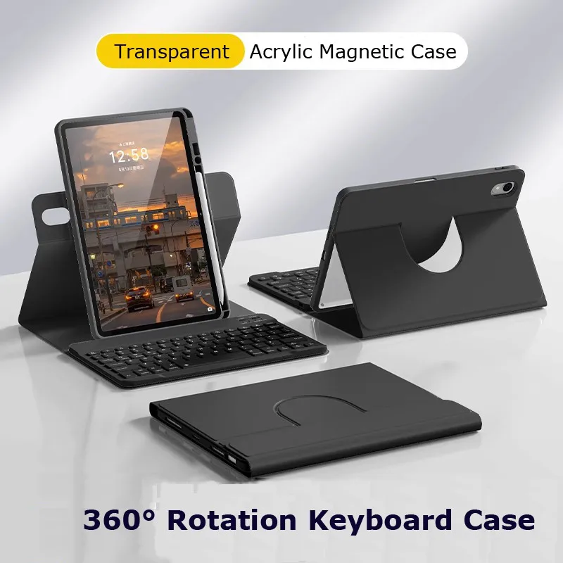 Чехол для Xiaomi Redmi Pad 2 11 дюймов 2025 4G/Wi-Fi Mi Pad 2 11 дюймов 2025 360 ° Вращающаяся прозрачная акриловая клавиатура с держателем для ручек
Чехол для Xiaomi Redmi Pad 2 11 дюймов 2025 4G/Wi-Fi Mi Pad 2 11 дюймов 2025 360 ° Вращающаяся прозрачная акриловая клавиатура с держателем для ручек