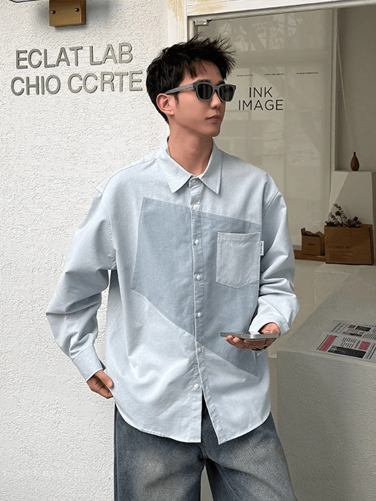Color Block Long Sleeve Loose Fit Men's Shirt Korean Style Casual Outerwear Summer Design Cleanfit Outerwear for Youth
Color Block Long Sleeve Loose Fit Men's Shirt Korean Style Casual Outerwear Summer Design Cleanfit Outerwear for Youth