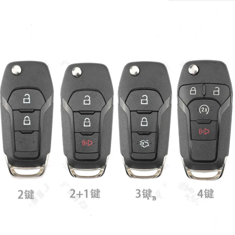 DAKATU 3 шт., 2/3/4 кнопки, складной чехол для дистанционного ключа автомобиля для Ford Focus Mk2 Mk7 S-Max Connect S Max Ka Edge 2013-2015
DAKATU 3 шт., 2/3/4 кнопки, складной чехол для дистанционного ключа автомобиля для Ford Focus Mk2 Mk7 S-Max Connect S Max Ka Edge 2013-2015