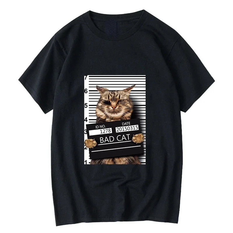 Men Funny Summer T-shirt Criminal Cat Pattern Printed Casual Cool O-neck T Shirt Loose Male Tees Tops Streetwear
Men Funny Summer T-shirt Criminal Cat Pattern Printed Casual Cool O-neck T Shirt Loose Male Tees Tops Streetwear