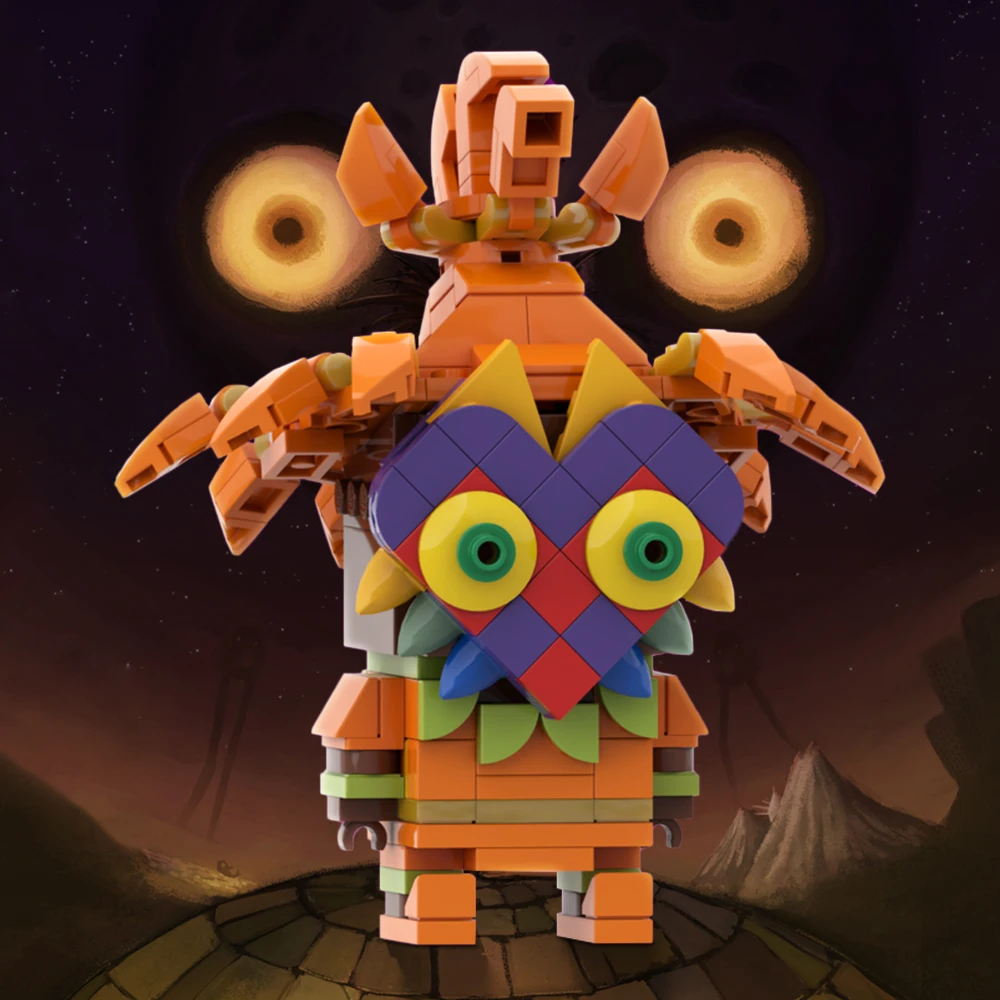 Moc Game Model Skull Kid Majora's Mask Brickheadz Building Blocks Ideal Birdlike Face Figure DIY Toys Sets Gift for Kids Adult
Moc Game Model Skull Kid Majora's Mask Brickheadz Building Blocks Ideal Birdlike Face Figure DIY Toys Sets Gift for Kids Adult