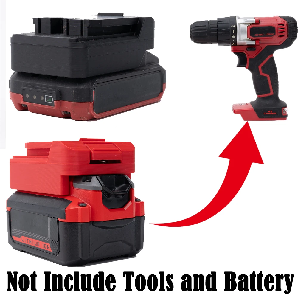 Адаптер для литиевых аккумуляторов Bauer/Craftsman 20V для беспроводных инструментов Hyper Tough 20V (инструменты и аккумуляторы в комплект не входят)
Адаптер для литиевых аккумуляторов Bauer/Craftsman 20V для беспроводных инструментов Hyper Tough 20V (инструменты и аккумуляторы в комплект не входят)