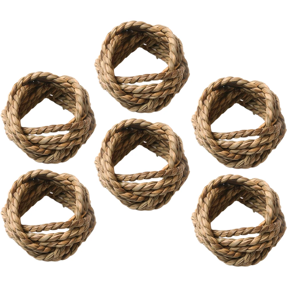 6pcs Napkin Woven Straw Rustic Home Hotel Napkin Rings Buckles Restaurant Decor Banquet Party Tablecloth
6pcs Napkin Woven Straw Rustic Home Hotel Napkin Rings Buckles Restaurant Decor Banquet Party Tablecloth