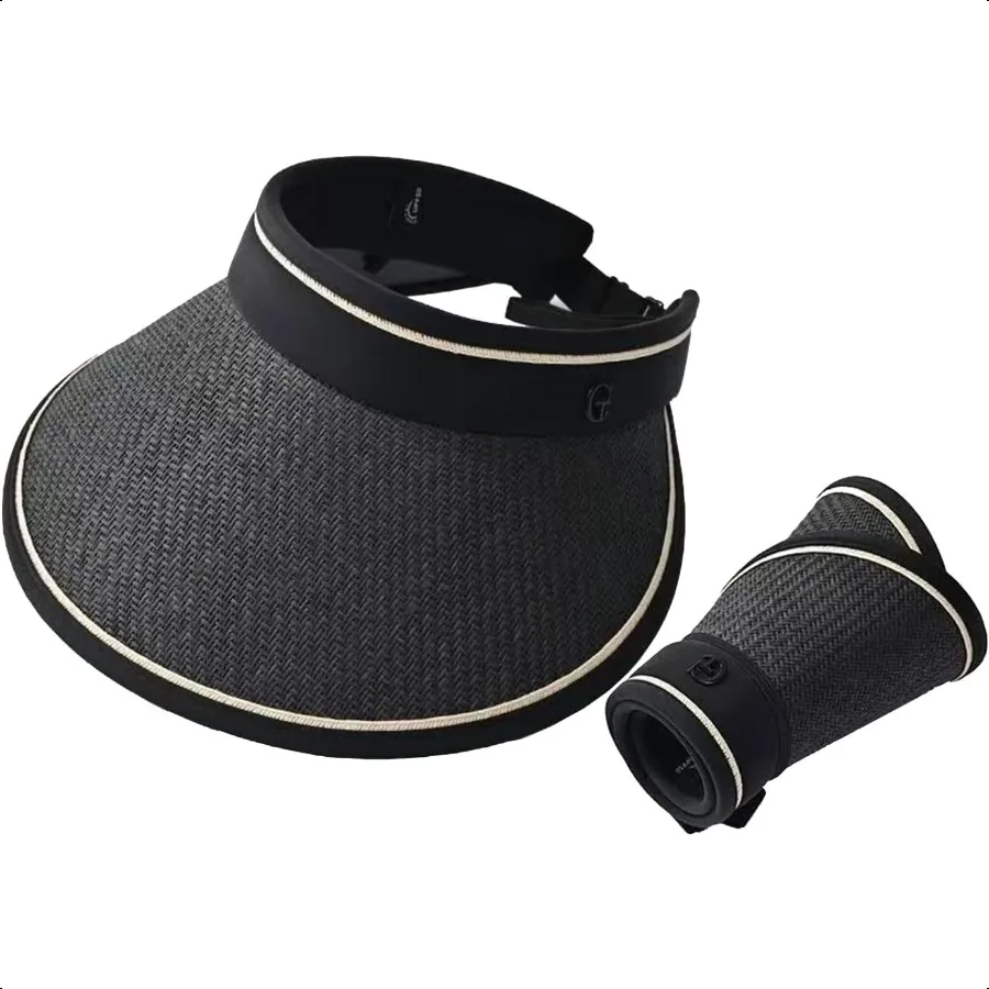 UPF 50+ Sun Visors for Women Wide Brim Beach Hat Foldable Straw Visor Hat Summer Packable
UPF 50+ Sun Visors for Women Wide Brim Beach Hat Foldable Straw Visor Hat Summer Packable