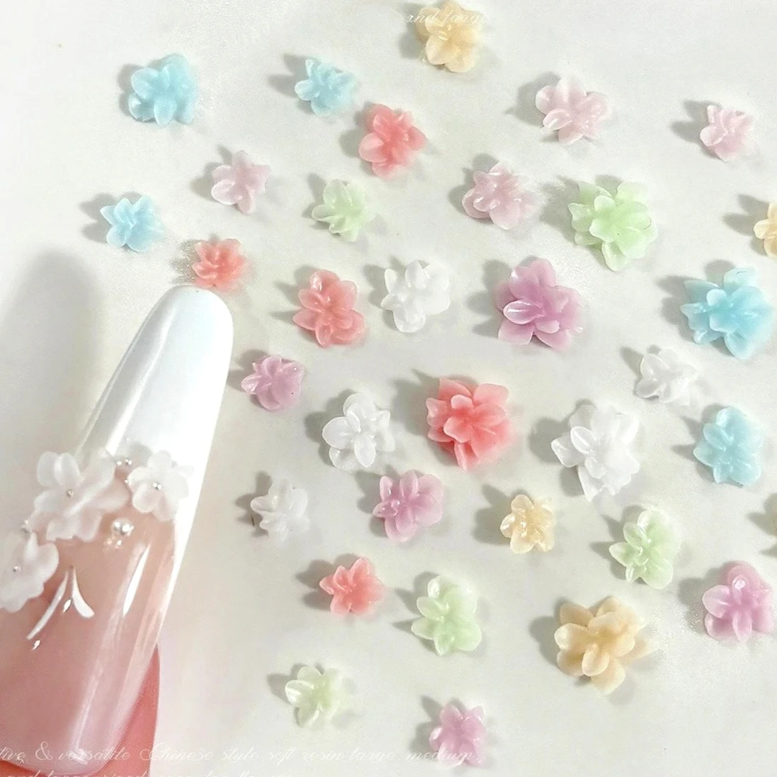Colorful Resin Soft Carved 3D Flower Charm Delicate Nail Art Decorations Cute Manicure Tool Dressy Accessories Makeup Wholesale
Colorful Resin Soft Carved 3D Flower Charm Delicate Nail Art Decorations Cute Manicure Tool Dressy Accessories Makeup Wholesale