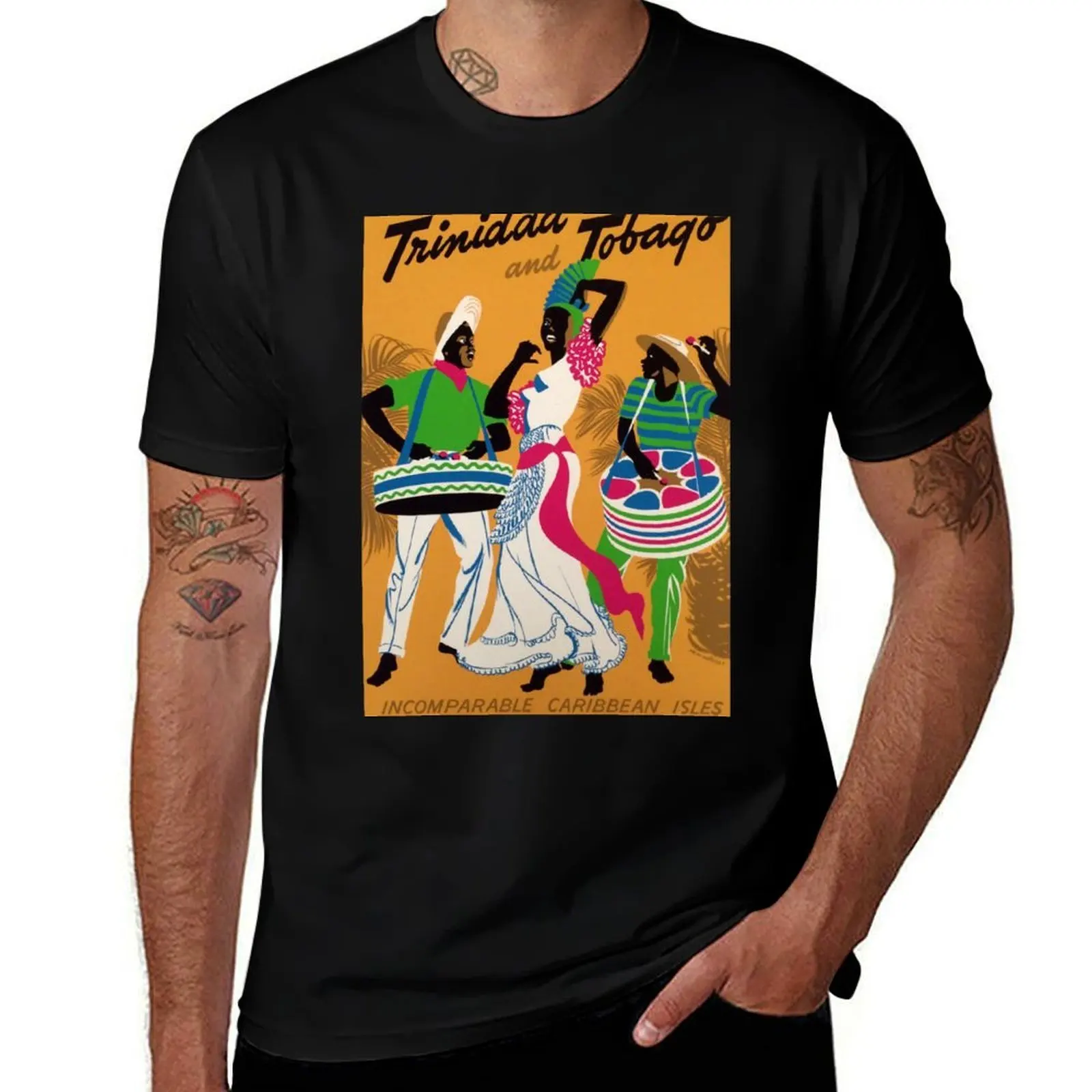 Trinidad and Tobago vintage travel poster T-Shirt funny gifts vintage graphic tee man t shirt T-shirt men 
Trinidad and Tobago vintage travel poster T-Shirt funny gifts vintage graphic tee man t shirt T-shirt men
