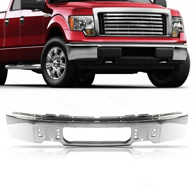 Front Bumper for 2009-2014 F-150 Chrome Steel 9L3Z17757A W/o Fog Lamp Holes
Front Bumper for 2009-2014 F-150 Chrome Steel 9L3Z17757A W/o Fog Lamp Holes