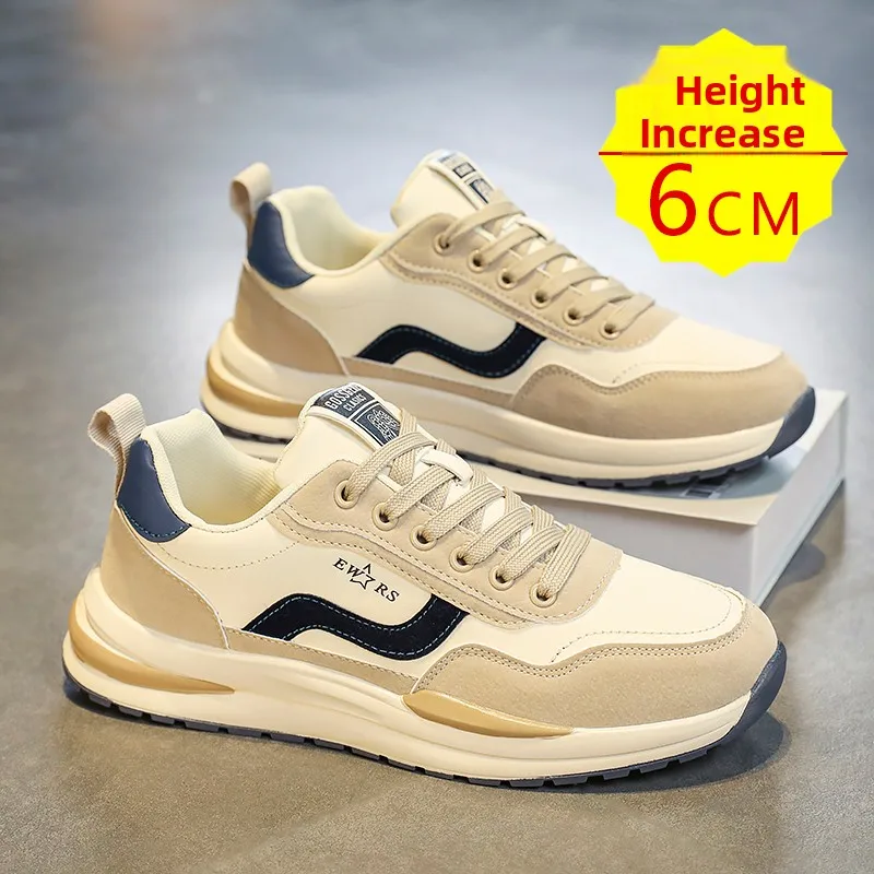 Men's Spring Running Shoes 6cm Invisible Heightening Thick Bottom Sports Shoes Universal High School Students Wear Resistant
Men's Spring Running Shoes 6cm Invisible Heightening Thick Bottom Sports Shoes Universal High School Students Wear Resistant