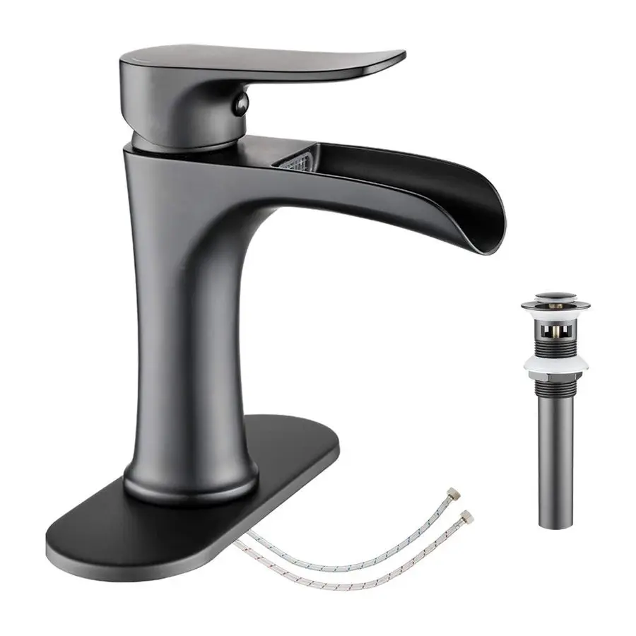Bathroom Faucet Black Matte Black with Pop Up Drain Single Handle One Hole or Three Holes Vanity Farmhouse RV Vessel Basin Fauce
Bathroom Faucet Black Matte Black with Pop Up Drain Single Handle One Hole or Three Holes Vanity Farmhouse RV Vessel Basin Fauce