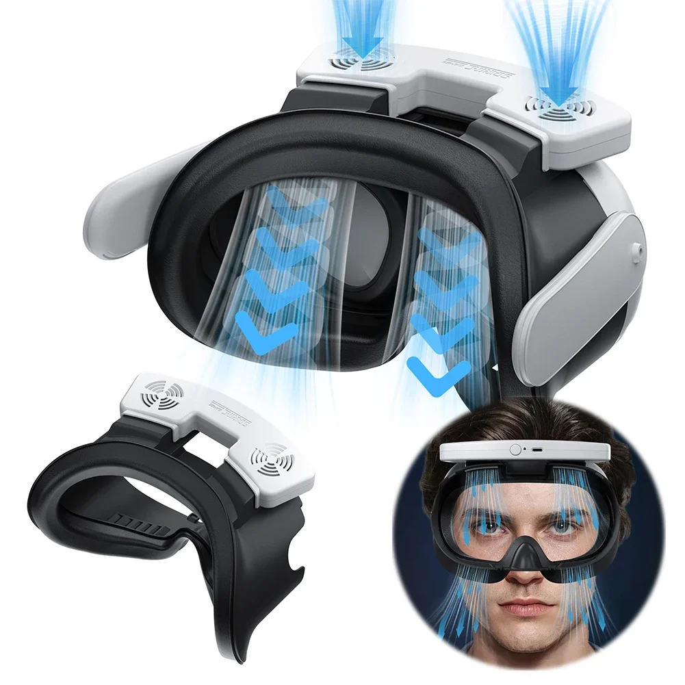 VR Cooling Fan Air Circulation Breathable Cooling Fan Face Cover 3 Speeds with PU Face Cushion Pad for Meta Quest 3 VR Headset
VR Cooling Fan Air Circulation Breathable Cooling Fan Face Cover 3 Speeds with PU Face Cushion Pad for Meta Quest 3 VR Headset