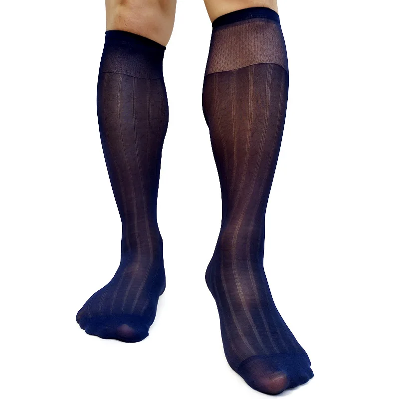 Men's Knee High Formal Suit Socks Elastic Striped Sheer Thin Business Tube Socks for Gentlemen
Men's Knee High Formal Suit Socks Elastic Striped Sheer Thin Business Tube Socks for Gentlemen