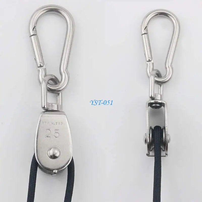 E15A M25 Single Pulley Block 304 Stainless Steel Wheel Pulley Block Wire Rope Cranes Pulley Swivels Lifting Heavy Duty Pulley
E15A M25 Single Pulley Block 304 Stainless Steel Wheel Pulley Block Wire Rope Cranes Pulley Swivels Lifting Heavy Duty Pulley