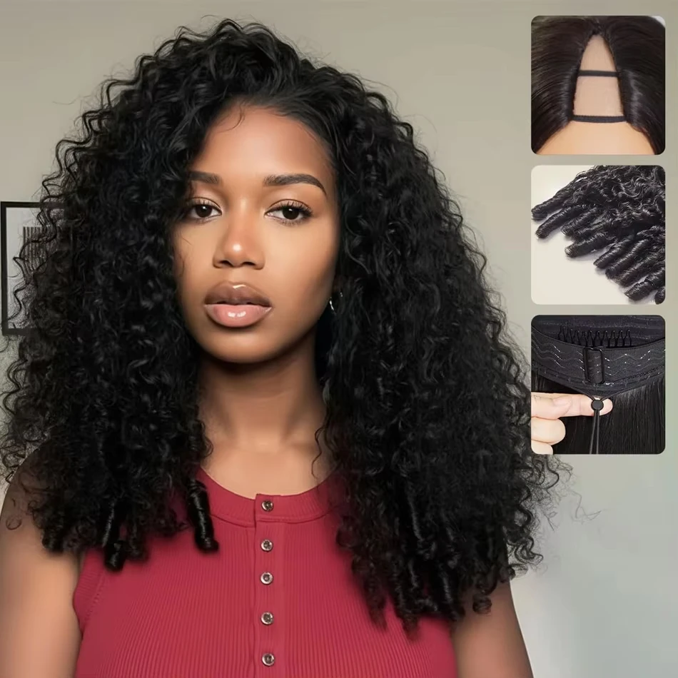 Burmese Deep Wave V Part Wig Human Hair Brazilian Curly V Part Wigs For Women Full Machine Made Wig 200 Density Cheap Wig
Burmese Deep Wave V Part Wig Human Hair Brazilian Curly V Part Wigs For Women Full Machine Made Wig 200 Density Cheap Wig