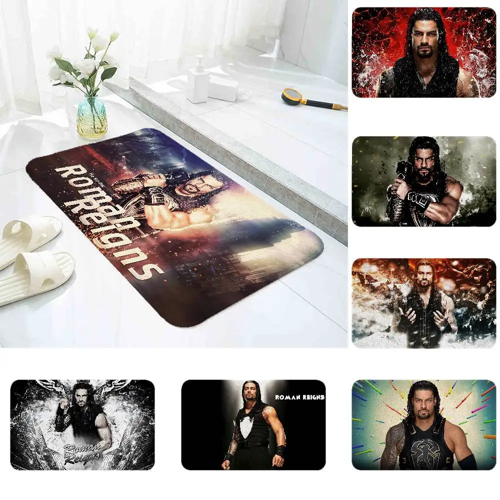 W-Wrestling Star Roman R-Reigns Floor Mat For Entrance Bedroom Washroom Bathroom Doorways Absorbent Non-Slip Foot Mats
W-Wrestling Star Roman R-Reigns Floor Mat For Entrance Bedroom Washroom Bathroom Doorways Absorbent Non-Slip Foot Mats