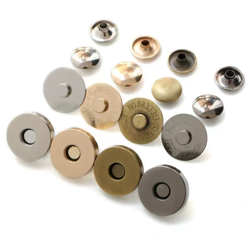 10 Sets Metal Double Rivet Magnetic Clasps Buttons Fastener Bag Press Buckle Purses Handbag Clothes DIY Accessories 14mm 18mm
10 Sets Metal Double Rivet Magnetic Clasps Buttons Fastener Bag Press Buckle Purses Handbag Clothes DIY Accessories 14mm 18mm