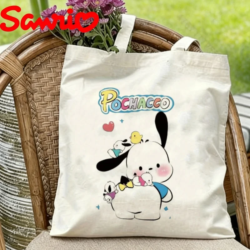 1PC Sanrio Pochacco the Dog with Friends & Colorful Logo Print Eco-friendly Canvas Shoulder Bag
1PC Sanrio Pochacco the Dog with Friends & Colorful Logo Print Eco-friendly Canvas Shoulder Bag