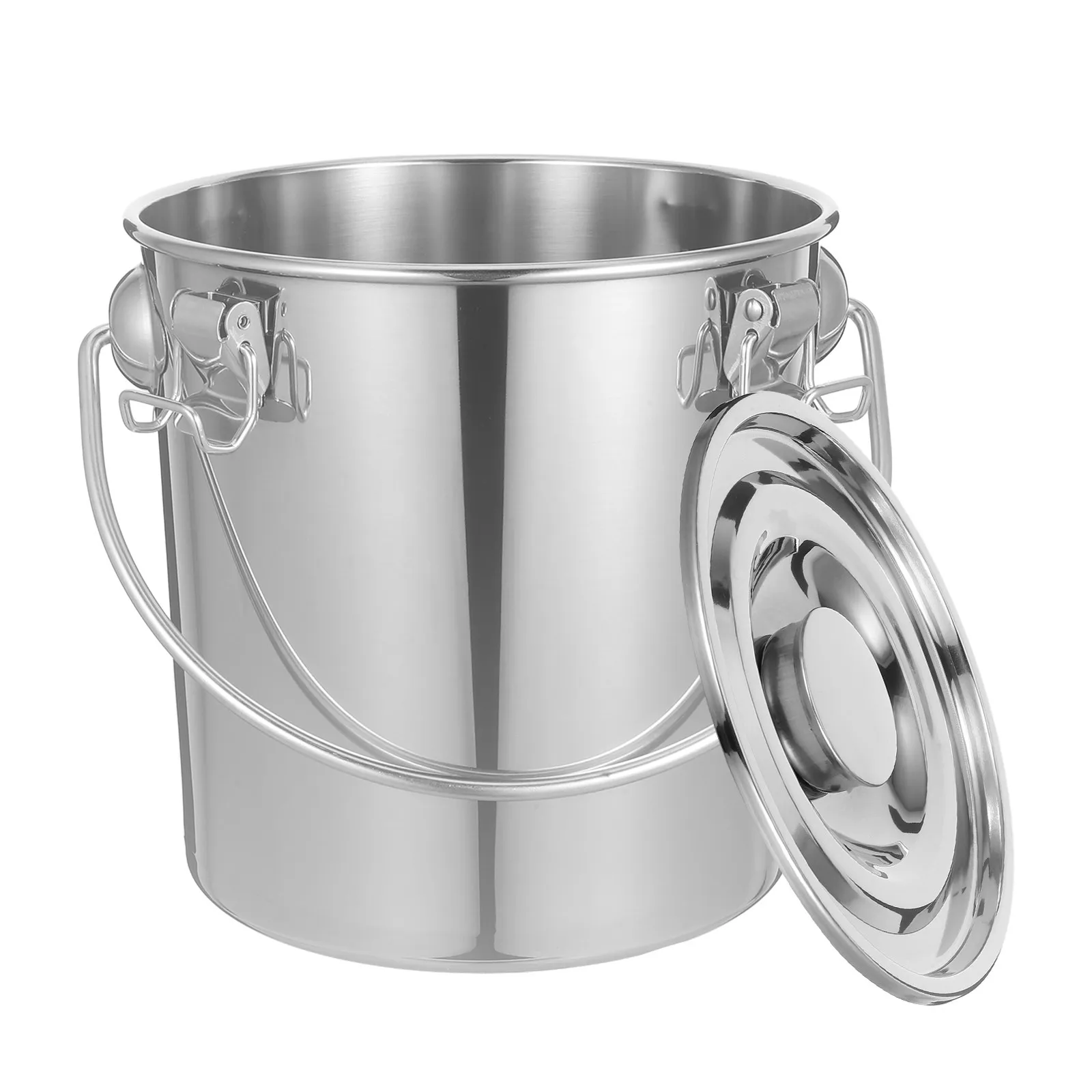 Stainless Steel 7L Sealed Water Storage Bucket Portable Food Container for Milk Oil Soup Ice with Comfortable Handle
Stainless Steel 7L Sealed Water Storage Bucket Portable Food Container for Milk Oil Soup Ice with Comfortable Handle